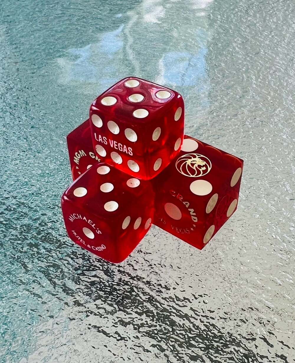 Vintage Las Vegas Casino Not Played Craps Dice Lot- MGM Grand & Michael’s Casino
